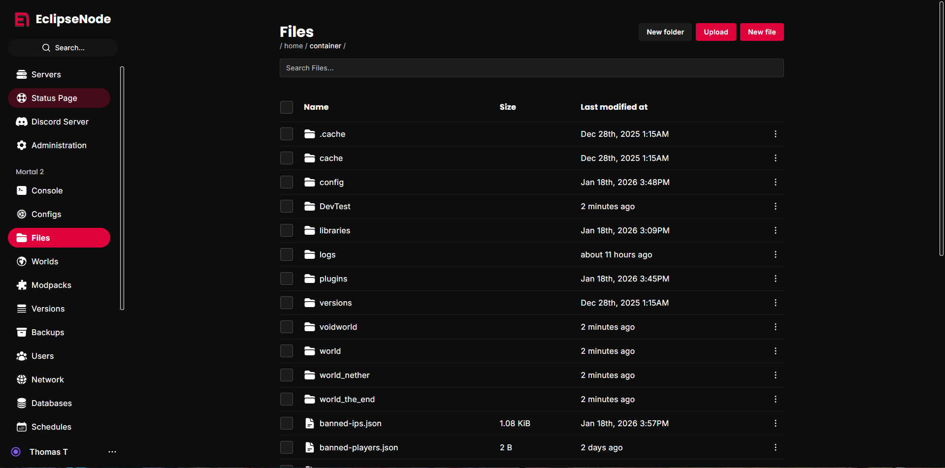 File Manager Feature