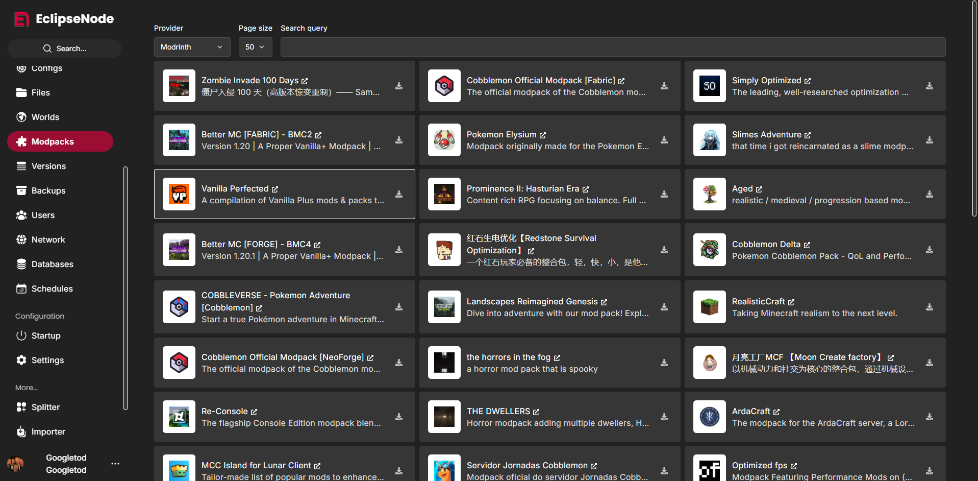 Modpack Feature