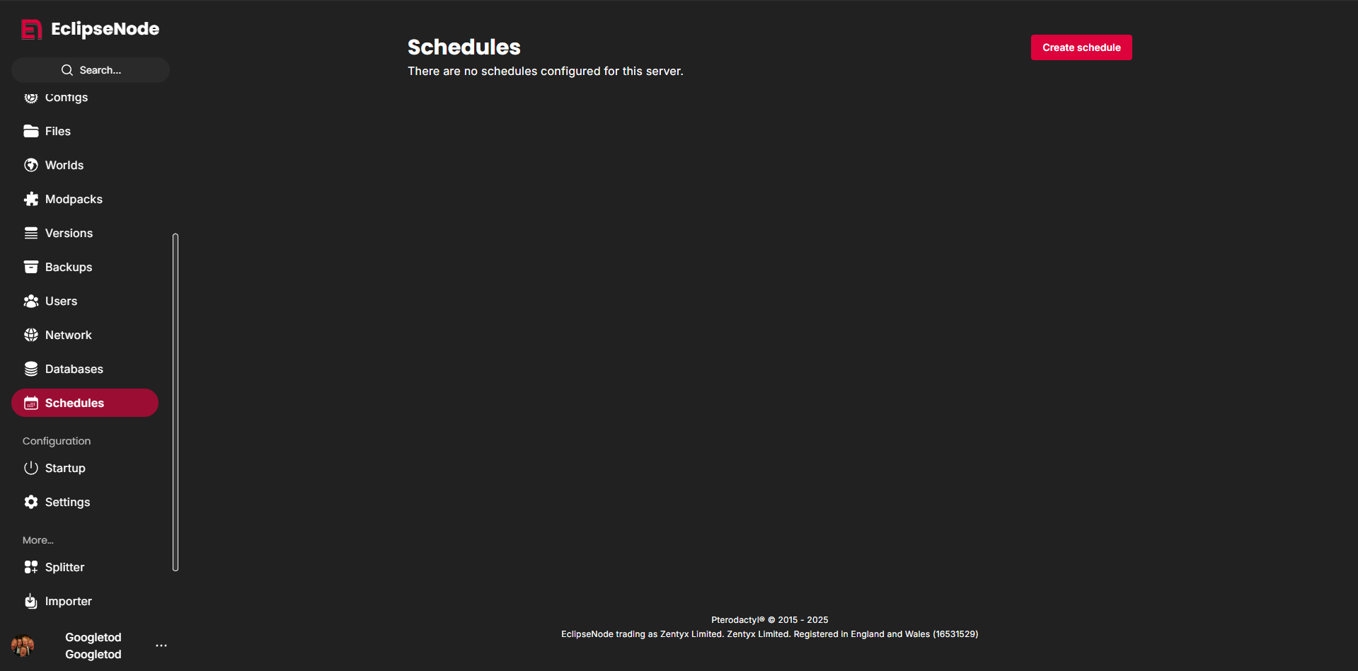 Scheduling Feature
